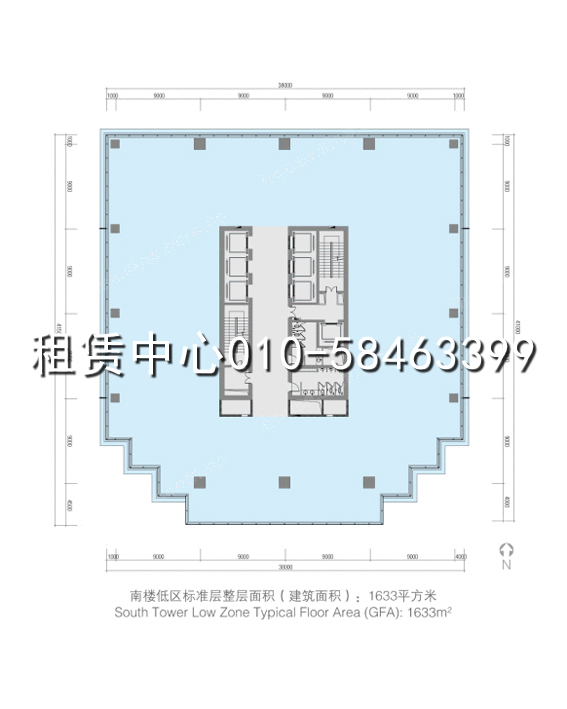 中海广场南楼低区平面图